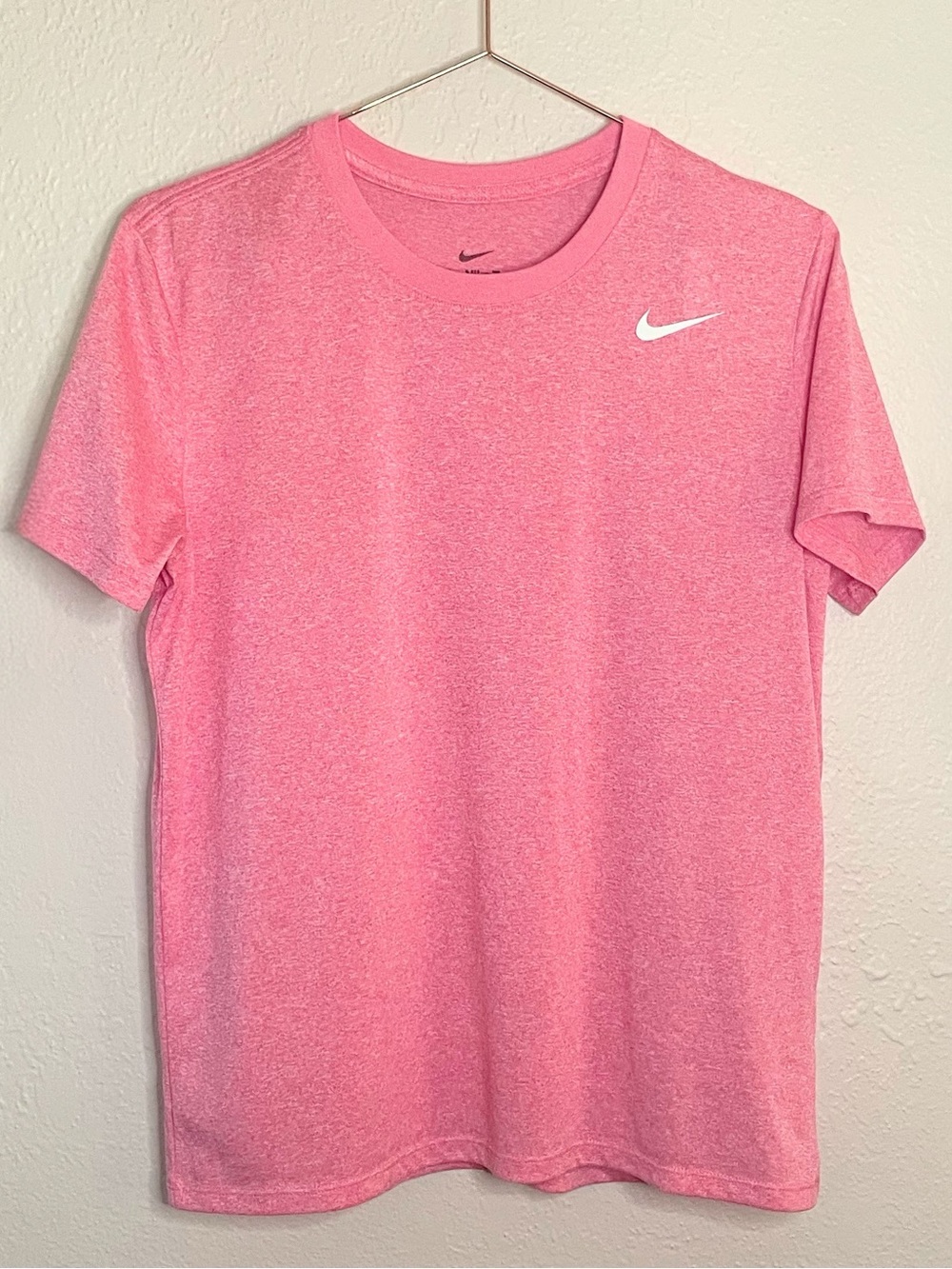 Nike Dri Fit Pink Athletic Running Tee Medium